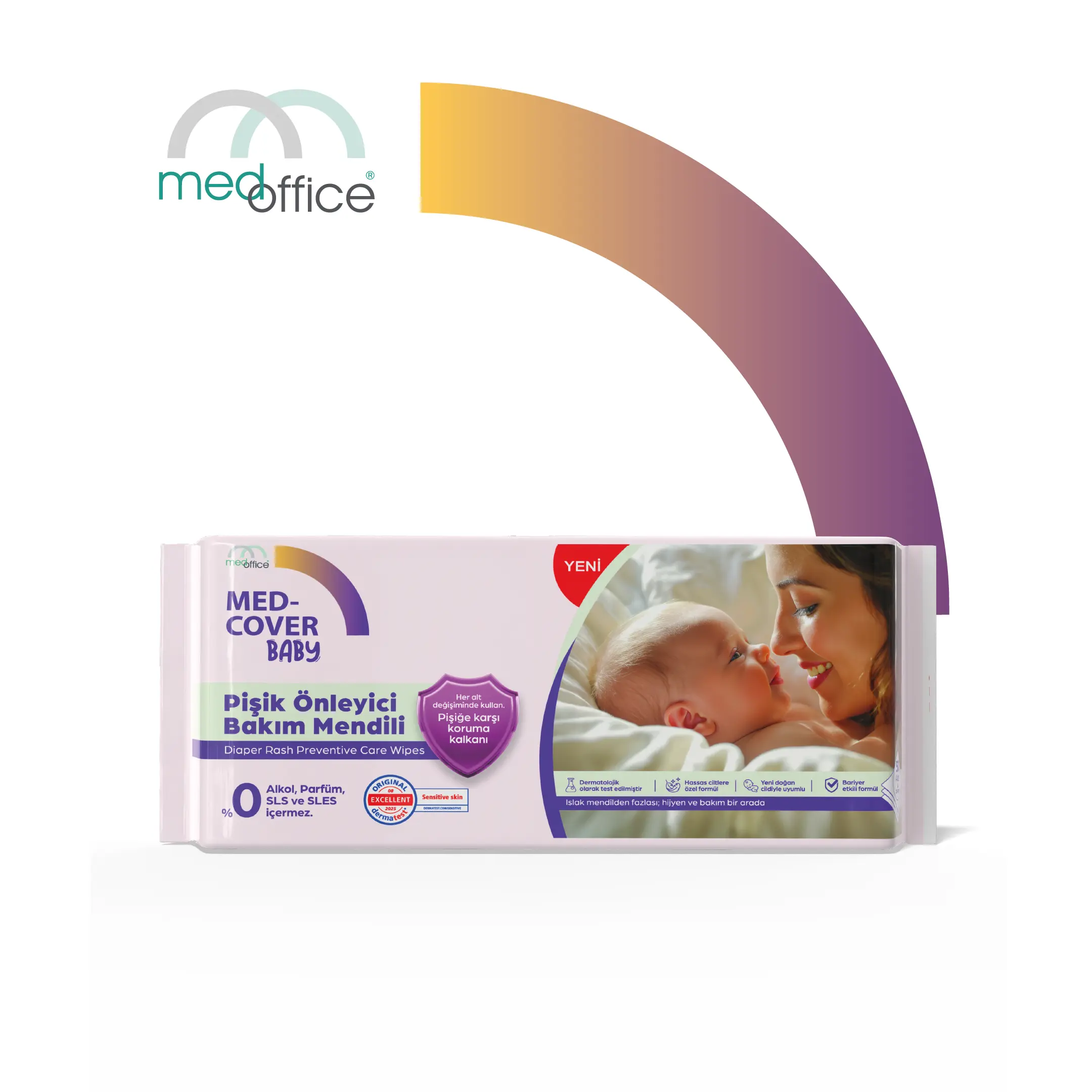 مناديل الأطفال الوقائية من طفح الحفاض MED-COVER