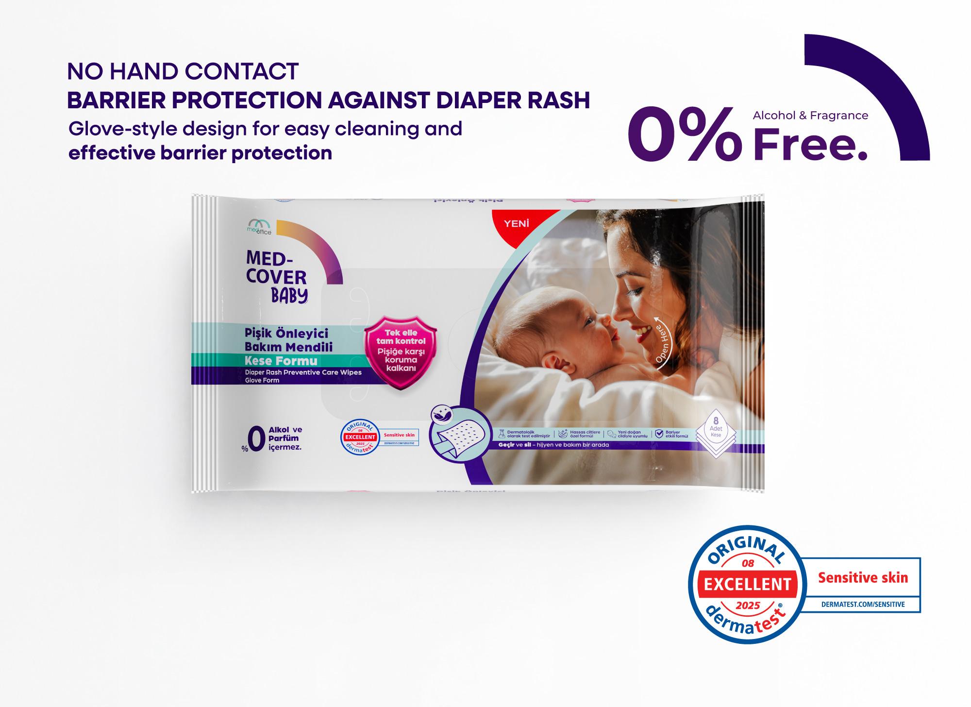 MED-COVER Baby Diaper Rash Preventive Care Wipes – GloveForm