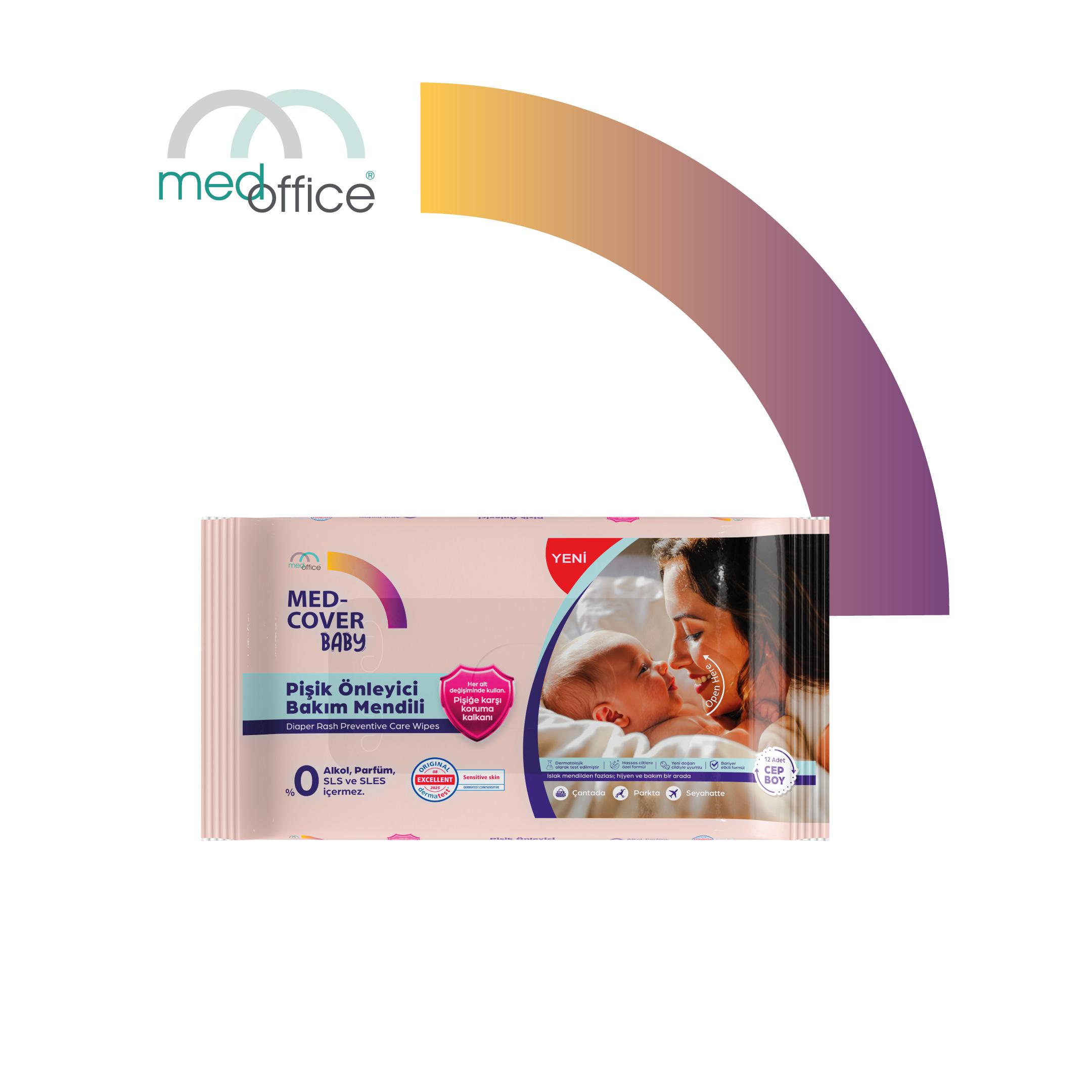 MED-COVER Diaper Rash Preventive Baby Wipes - Pocket Size