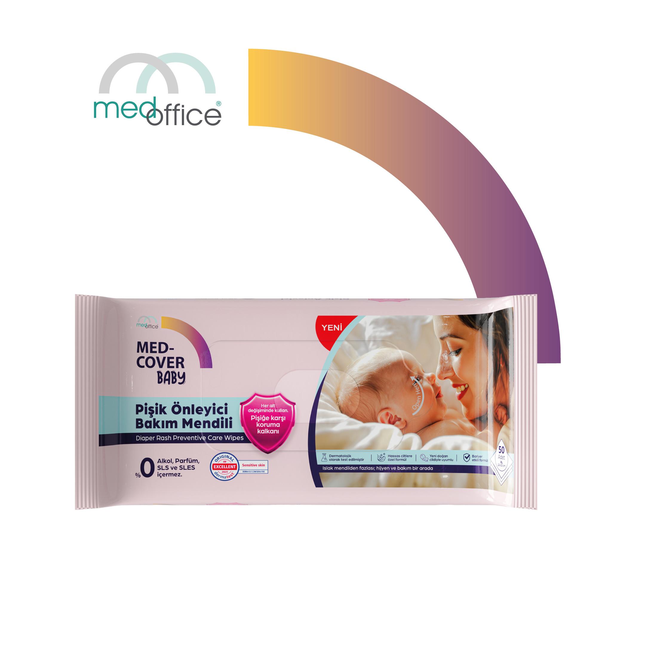 MED-COVER Diaper Rash Preventive Baby Wipes