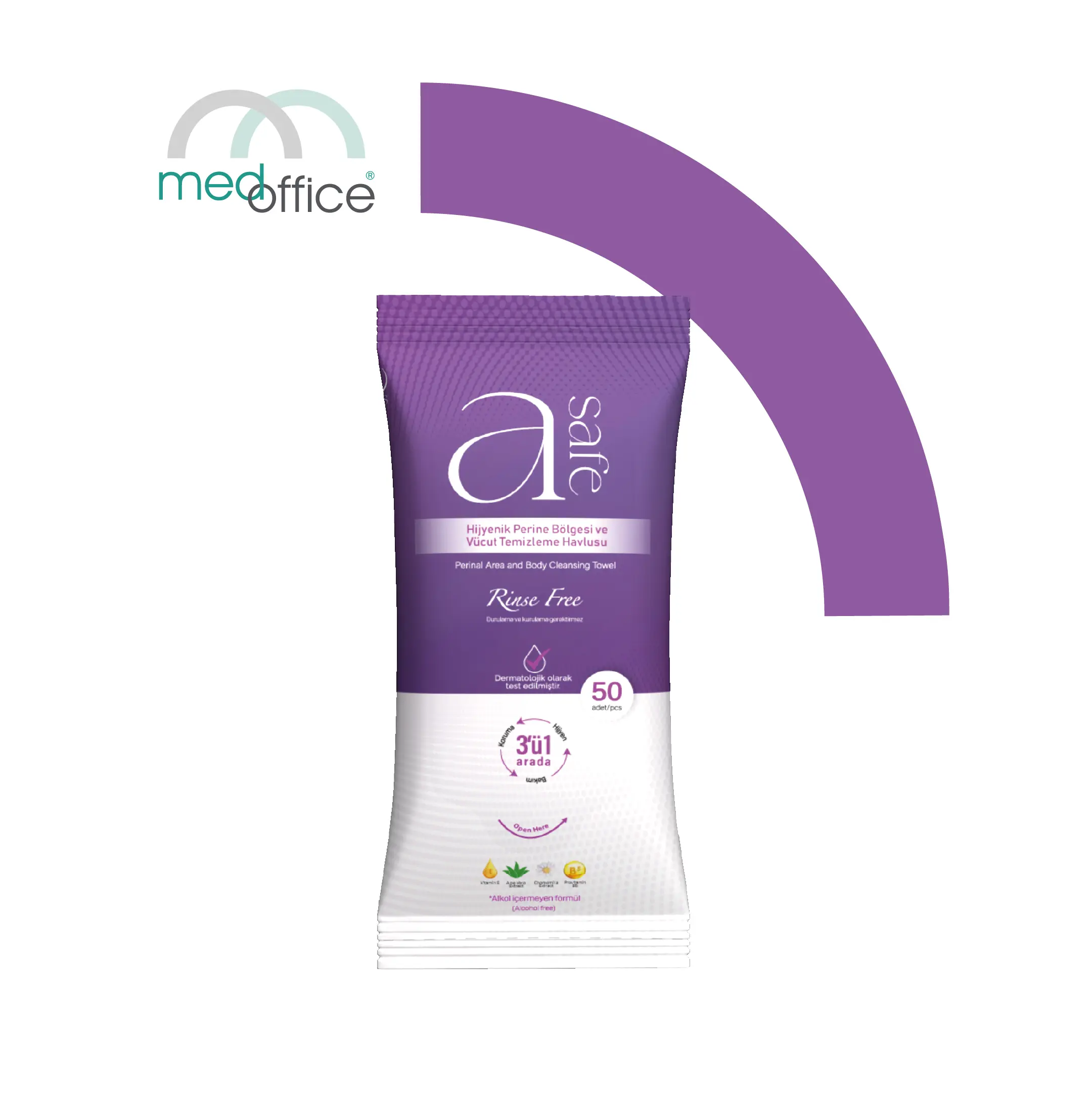 A-Safe Hygienic Perineal and Body Cleansing Towel
