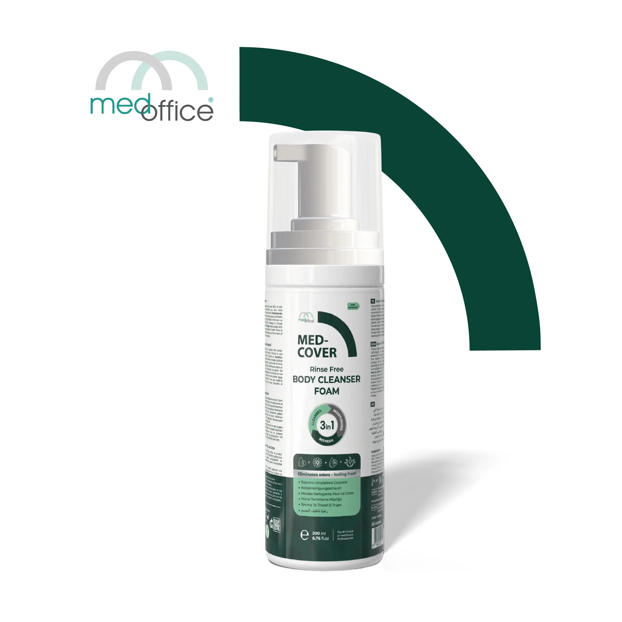 MED-COVER Körperreinigungsschaum 200 ml