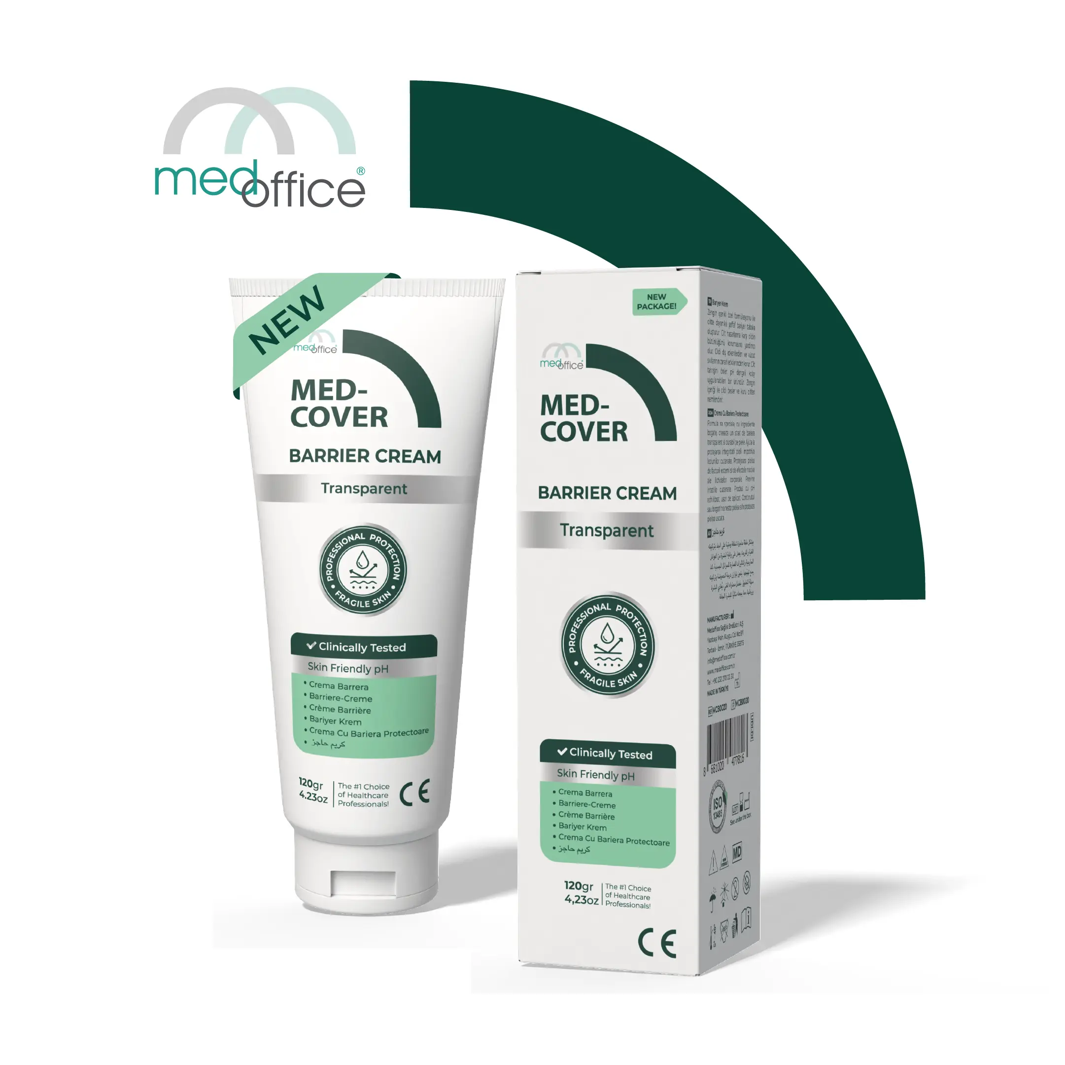 MED-COVER Transparent Barrier Cream 120 gr