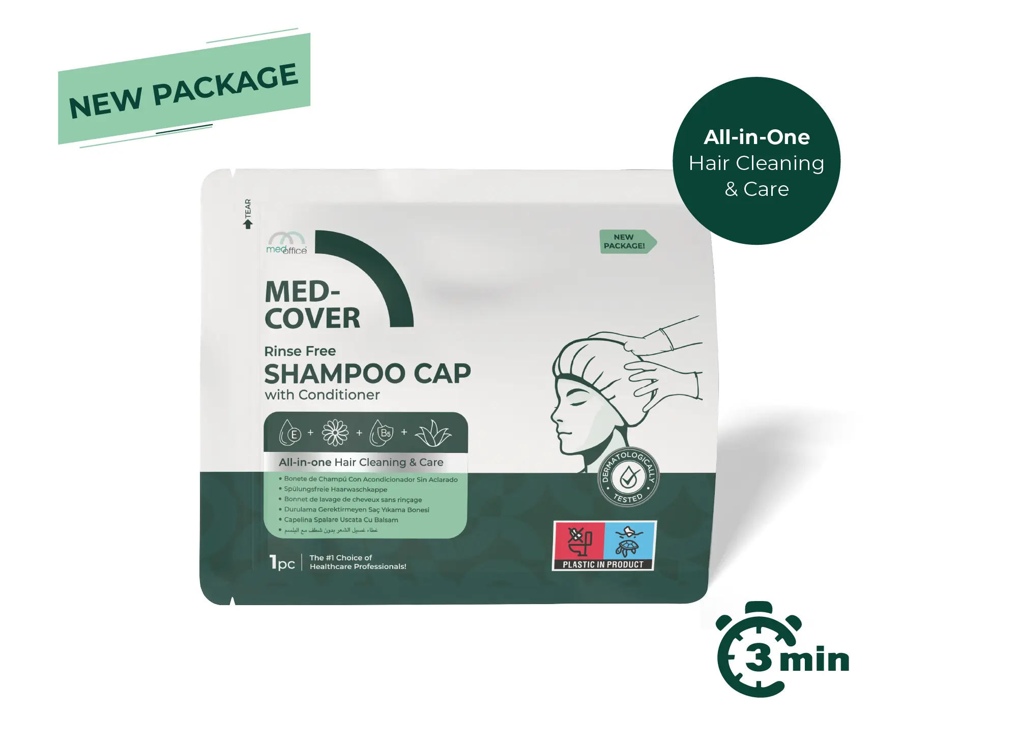 MED-COVER Shampoo Cap