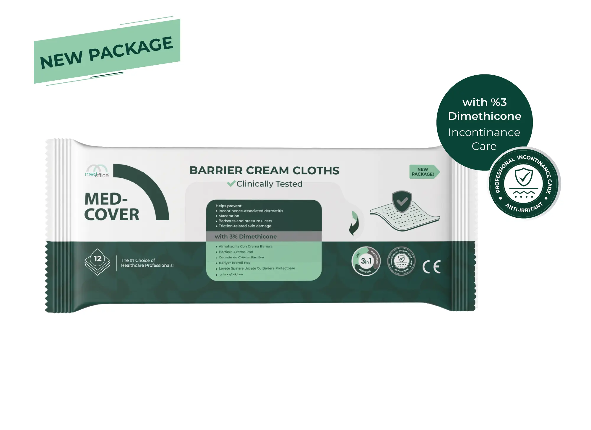 MED-COVER Barrier Cream Cloths