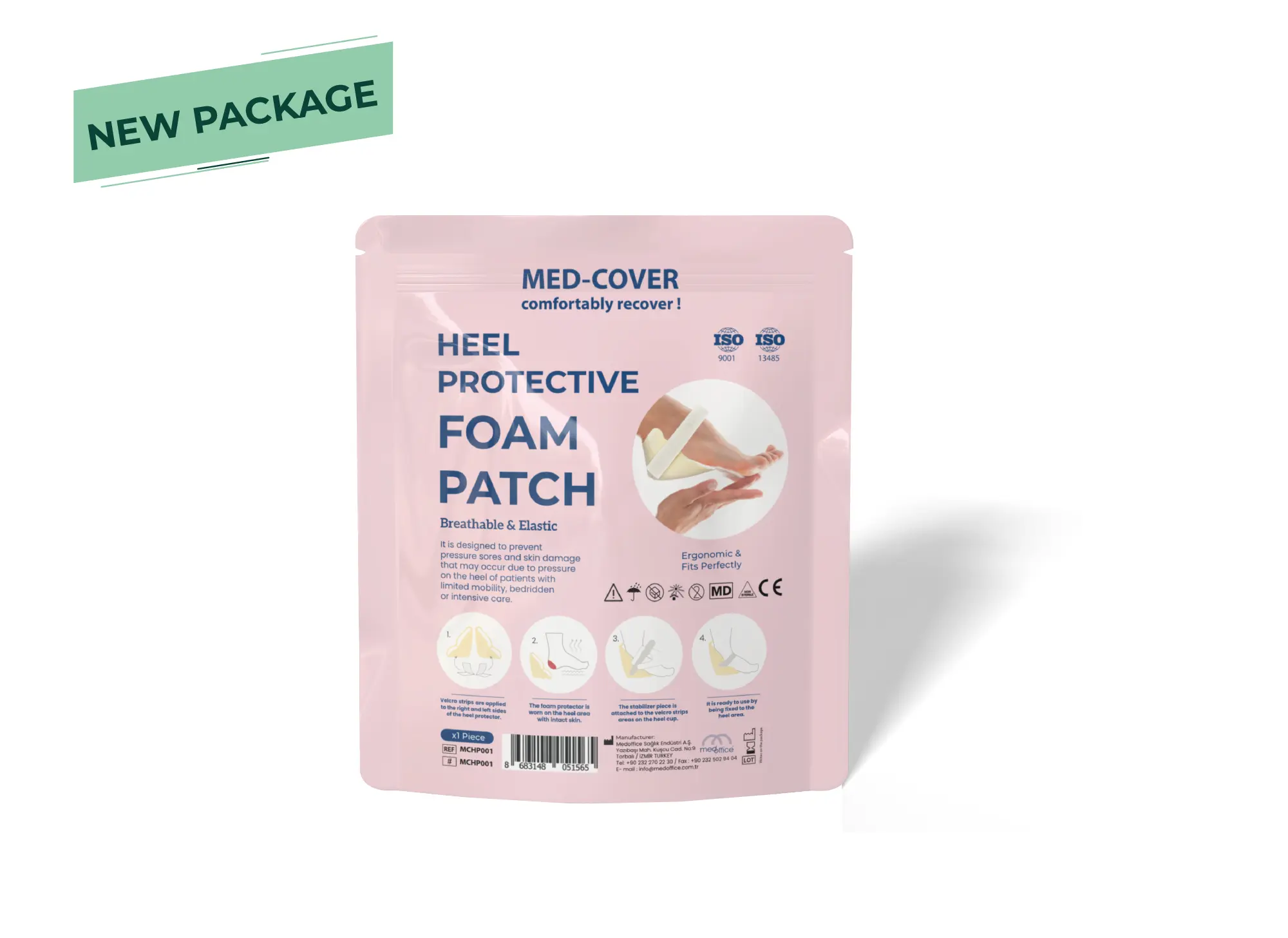 MED-COVER Heel Protective Foam Patch